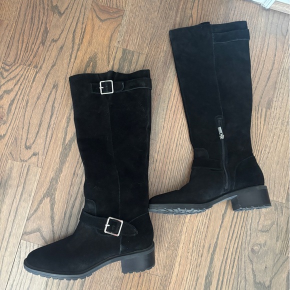 Sole Society Jarret Knee High Black Suede Boots Size 8.5 Boot - Picture 9 of 13